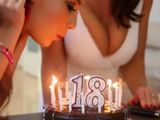 Celebro junta a mi hija su 18 cumpleaños, no se lo espera !! - XXX